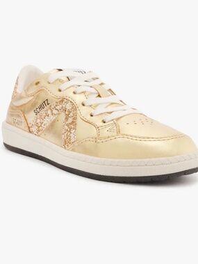 Schutz made in Brazil women’s gold sneaker